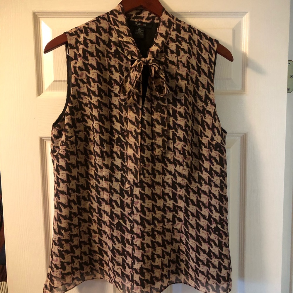 Style & Co. Tie-neck Blouse